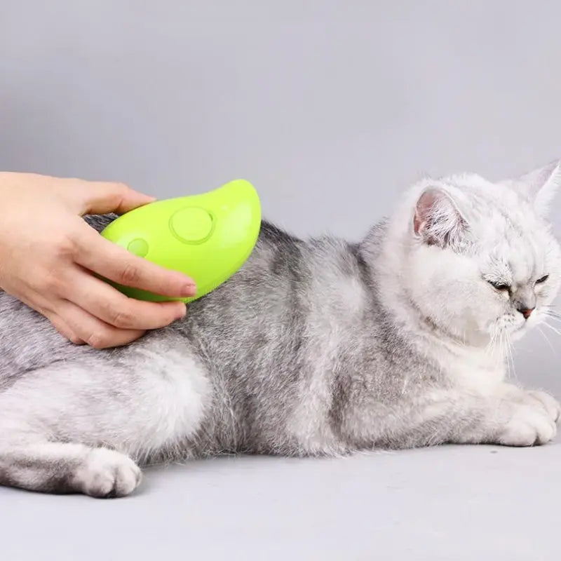 Steam Cat Brush - Escova Elétrica a Vapor para Gatos